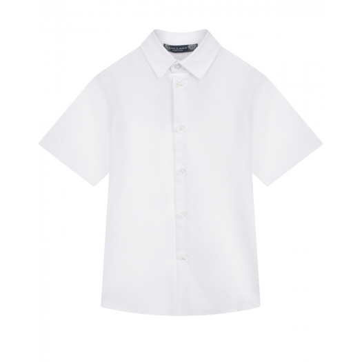 Белая рубашка с коротким рукавом Dal Lago | Фото 1