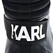 Черные ботинки с логотипом Karl Lagerfeld kids | Фото 7