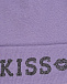 Лиловая шапка с надписью &quot;Kiss&quot; Regina | Фото 3