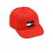 Красная бейсболка с вышитым логотипом Tommy Hilfiger | Фото 1