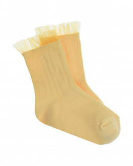 Желтые носки с капроновой оборкой Collegien Желтый, арт. 3457 039 | Фото 1