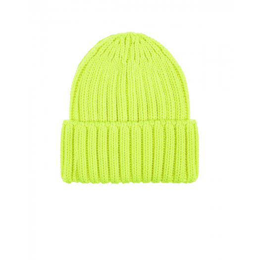 Желтая шапка с отворотом Chobi | Фото 1