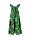 Платье на пуговицах с принтом &quot;Клевер&quot; Dolce&Gabbana | Фото 3