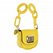 Желтая сумка из кожи 11х10х4 см  | Фото 2