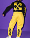 Желтые спортивные брюки с черным логотипом Off-White | Фото 4