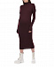 Бордовое платье из шерстяного трикотажа MRZ | Фото 4