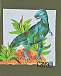 Свитшот цвета хаки с принтом &quot;динозавр&quot; Roberto Cavalli | Фото 3