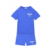 Комплект: футболка и бермуды, синий Moschino | Фото 1