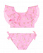 Розовый раздельный купальник с принтом &quot;морские коньки&quot;  | Фото 2