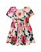Поплиновое платье с цветочным принтом Dolce&Gabbana | Фото 2