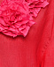 Блузка льняная широкая с розами, темно-розовая SHADE | Фото 7
