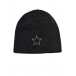 Темно-серая шапка со звездой из страз MaxiMo | Фото 1