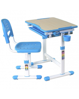 Комплект парта + стул трансформеры PICCOLINO BLUE FUNDESK , арт. 211458 | Фото 1