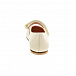 Кремовые туфли с вышитым логотипом Fendi | Фото 3