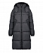 Черное пальто с меховой отделкой Yves Salomon | Фото 12