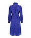 Синее шелковое платье с цветочным принтом Parosh | Фото 2