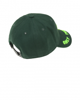 Зеленая бейсболка с салатовым логотипом Diesel Зеленый, арт. J00353 0KALV K50Q | Фото 2