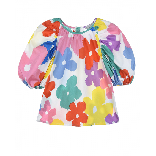 Блуза из хлопка с цветочным принтом Stella McCartney | Фото 1