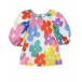 Блуза из хлопка с цветочным принтом Stella McCartney | Фото 1