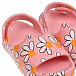 Сланцы-сандалии на липучке с ромашками, розовые Melissa | Фото 6