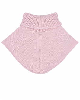 Светло-розовый шарф-ворот из шерсти Il Trenino Розовый, арт. 8706 25 | Фото 2