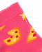 Спортивные носки цвета фуксии с принтом &quot;пицца&quot; Happy Socks | Фото 2
