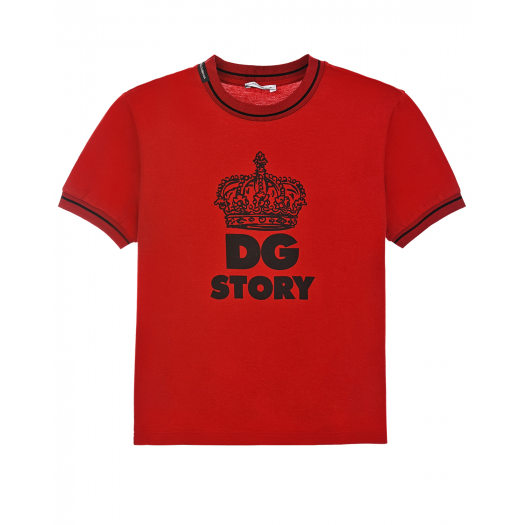 Футболка с принтом DG STORY Dolce&Gabbana | Фото 1