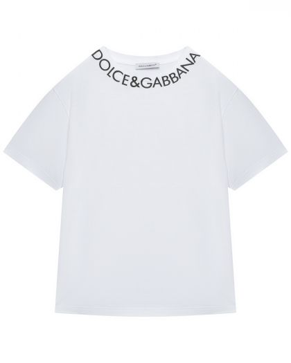 Футболка с принтом лого Dolce&Gabbana | Фото 1