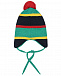 Зеленая шапка с красным помпоном Il Trenino | Фото 2