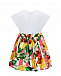 Платье с принтом &quot;фрукты&quot; на юбке Dolce&Gabbana | Фото 3