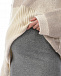 Серая юбка с разрезом из смесовой шерсти Pietro Brunelli | Фото 9