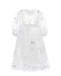 Белое платье с вышивкой пайетками Dan Maralex | Фото 1
