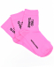 Розовые носки с принтом &quot;tired to argue&quot;  | Фото 1