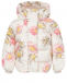 Кремовая куртка с цветочным принтом Monnalisa | Фото 1