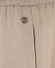 Бежевые шорты с поясом на резинке Dan Maralex | Фото 6