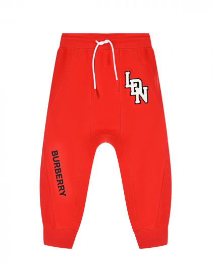 Красные спортивные брюки Burberry | Фото 1