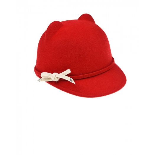 Красная кепка с ушками Regina | Фото 1