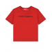 Красная футболка с лого Dolce&Gabbana | Фото 1