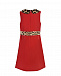 Красное платье с леопардовой отделкой Dolce&Gabbana | Фото 3
