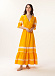 Желтое платье с кружевной отделкой  | Фото 2