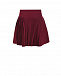 Бордовая юбка плиссе с пуговицами Aletta | Фото 3
