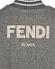 Серая куртка-бомбер для девочек Fendi | Фото 4