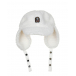 Белая флисовая шапка-ушанка Parajumpers | Фото 1