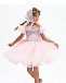 Розовое платье с рукавами-крылышками Sasha Kim | Фото 2