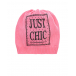 Розовая шапка с принтом &quot;Just Chic&quot; Catya | Фото 1