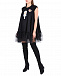 Черное платье мини с аппликацией superwoman  | Фото 2