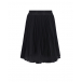 Черная плиссированная юбка средней длины Aletta | Фото 1