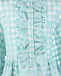 Платье в клетку с рюшами Fendi | Фото 3