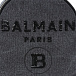 Серый рюкзак с логотипом из пайеток 24x18x8 см Balmain | Фото 7