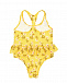 Желтый купальник со сплошным принтом &quot;Ромашки&quot; No. 21 | Фото 3